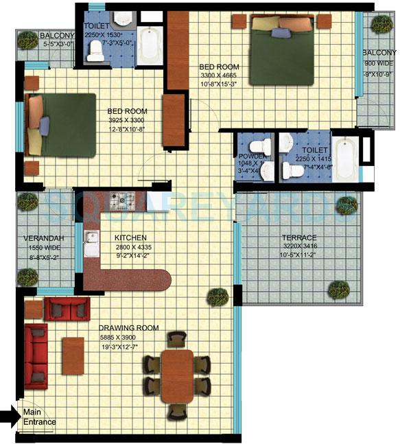 Achievers Status Enclave — floor plan 2