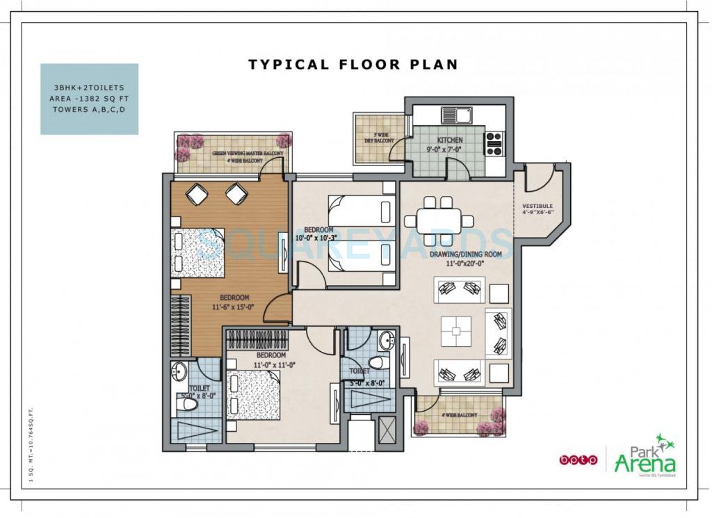 BPTP Park Arena — floor plan 5