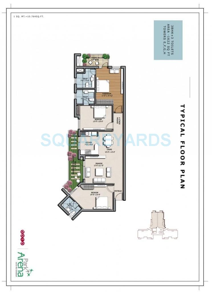 BPTP Park Arena — floor plan 10
