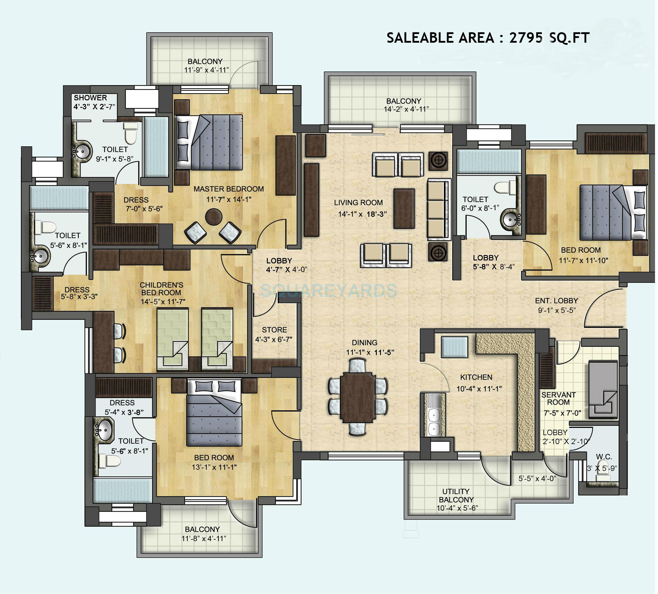 BPTP Park Grandeura — floor plan 9