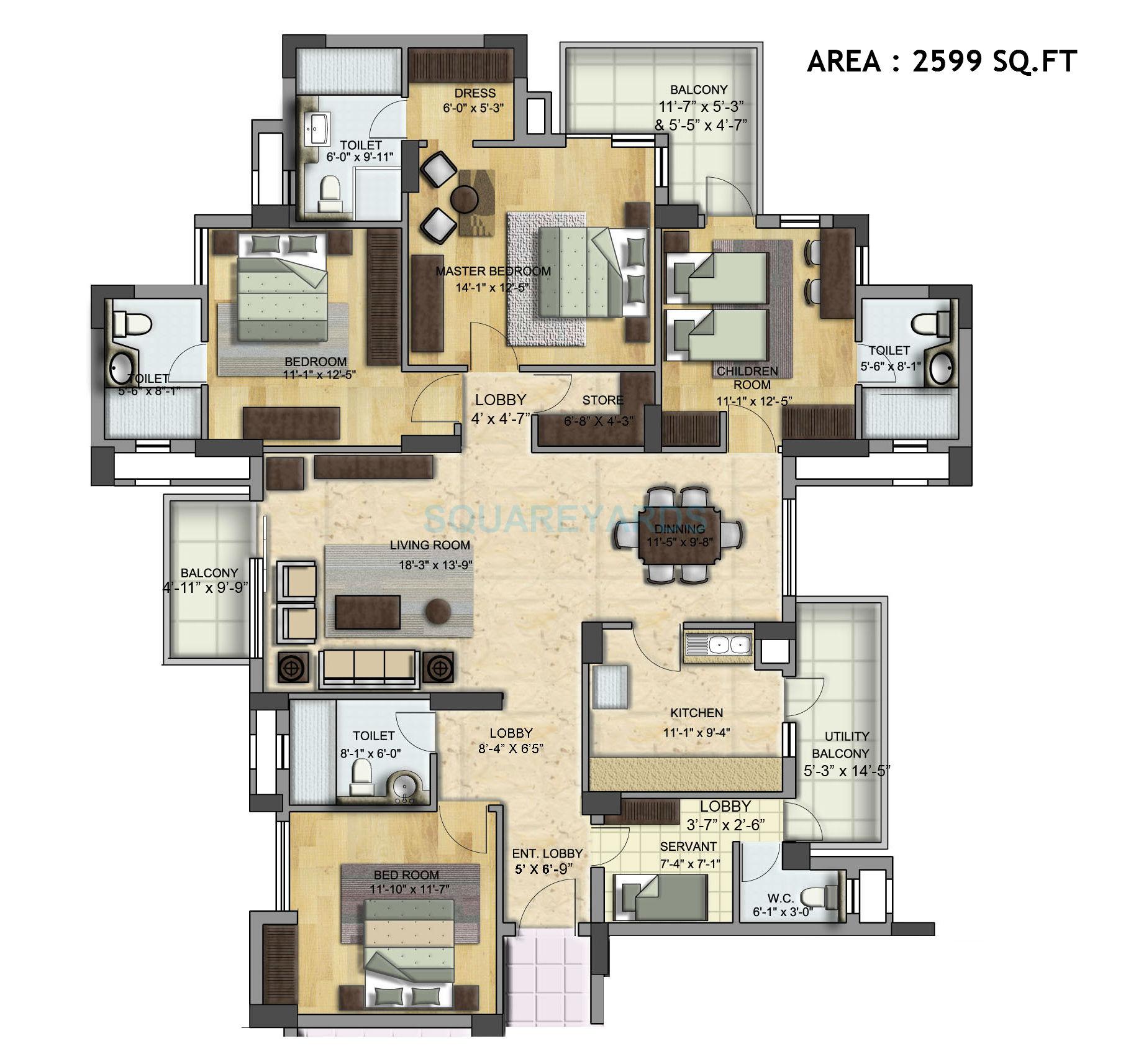 BPTP Park Grandeura — floor plan 11