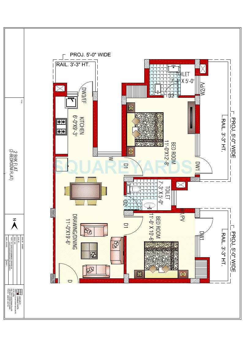 GPM Bloosom Greens — floor plan 1