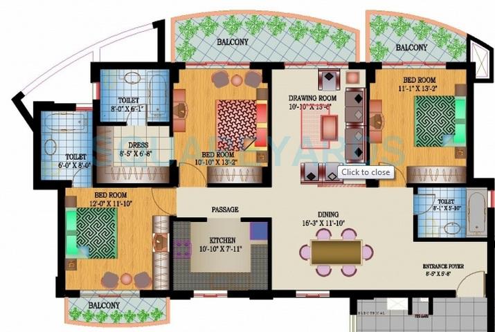 Ansal Crown Heights — floor plan 2