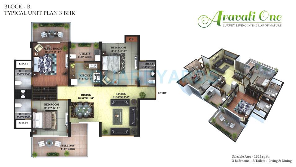 Maxheights Aravali One — floor plan 1
