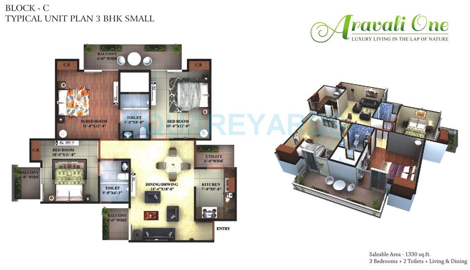 Maxheights Aravali One — floor plan 2