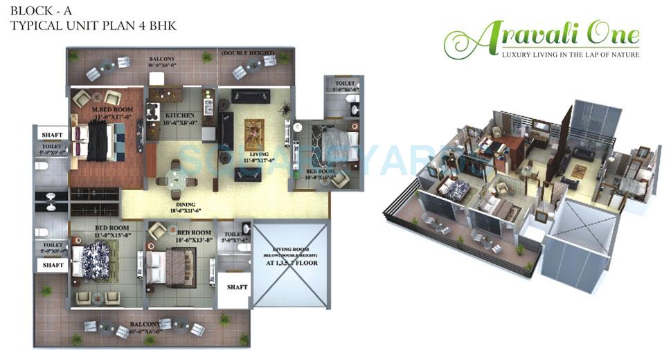Maxheights Aravali One — floor plan 3