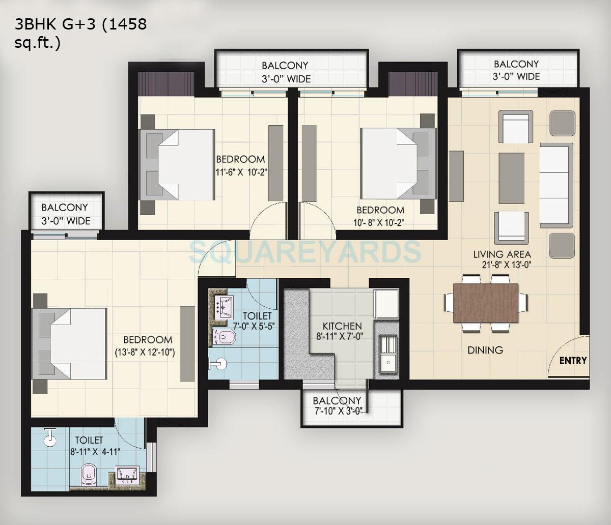 BPTP Park Floors I — floor plan 5
