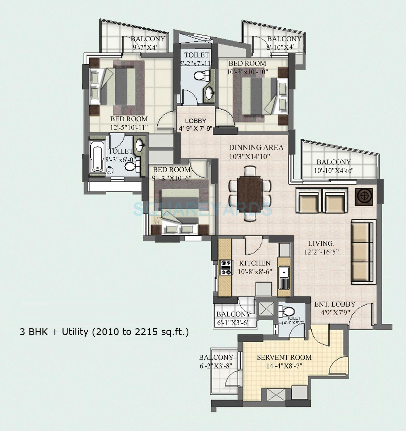BPTP Princess Park — floor plan 3