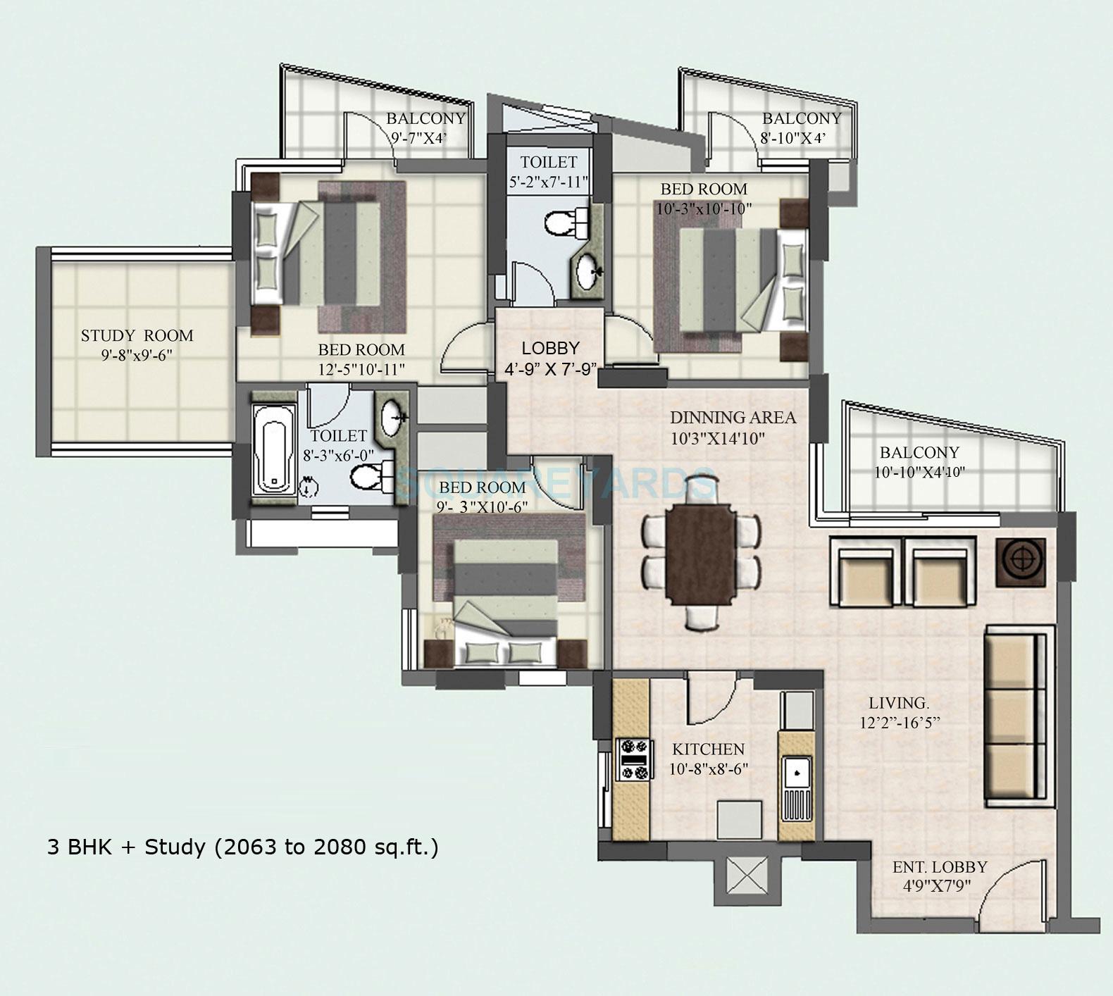 BPTP Princess Park — floor plan 7