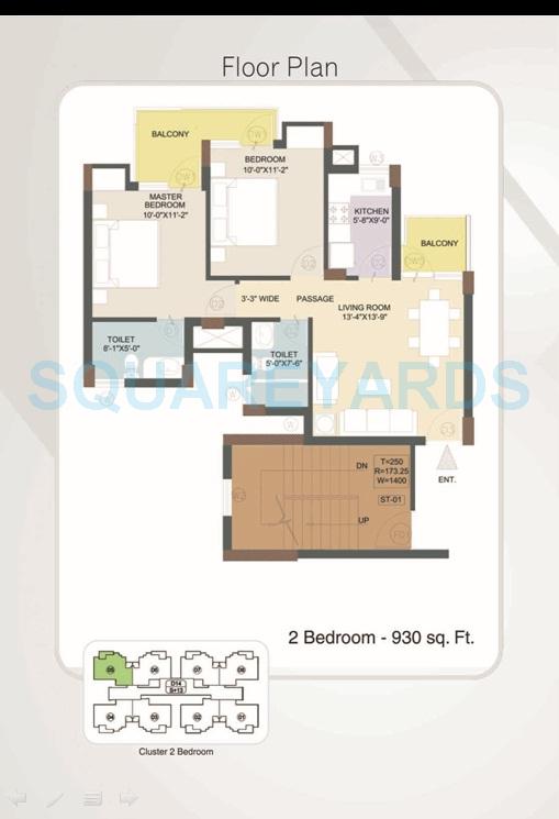 KLJ Platinum Heights — floor plan 1