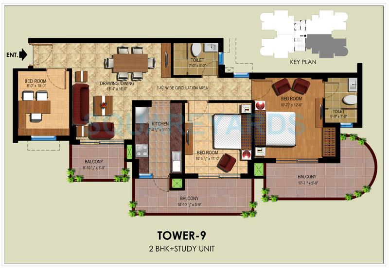 Ansal Royal Heritage — floor plan 1
