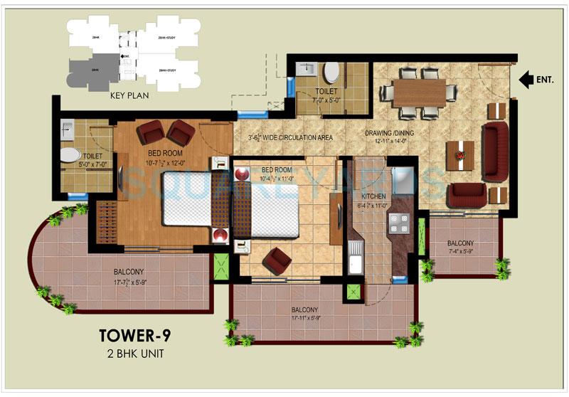 Ansal Royal Heritage — floor plan 2