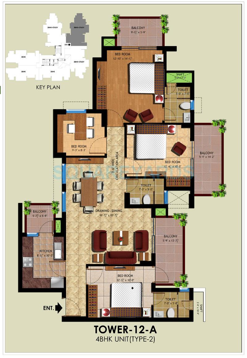 Ansal Royal Heritage — floor plan 4