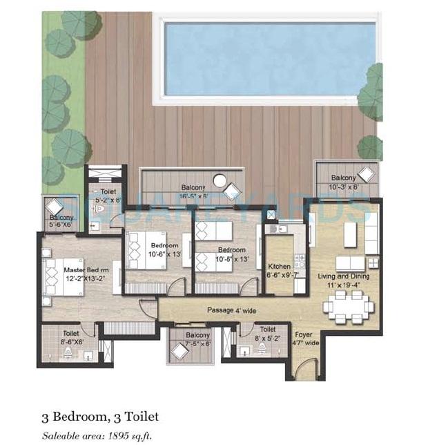 Puri Aanandvilas — floor plan 1