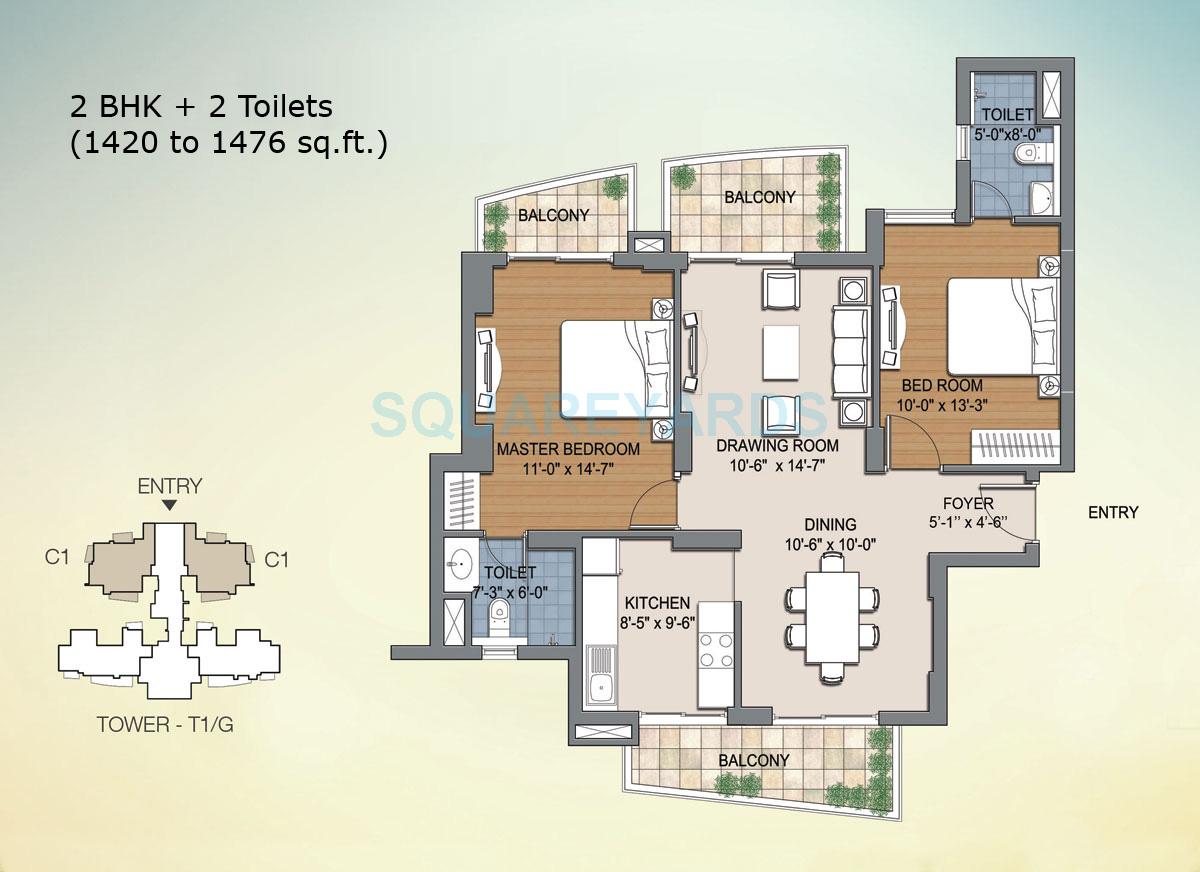 BPTP The Resort — floor plan 1