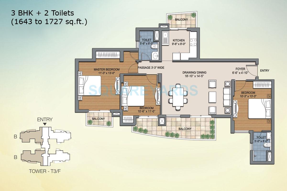 BPTP The Resort — floor plan 3
