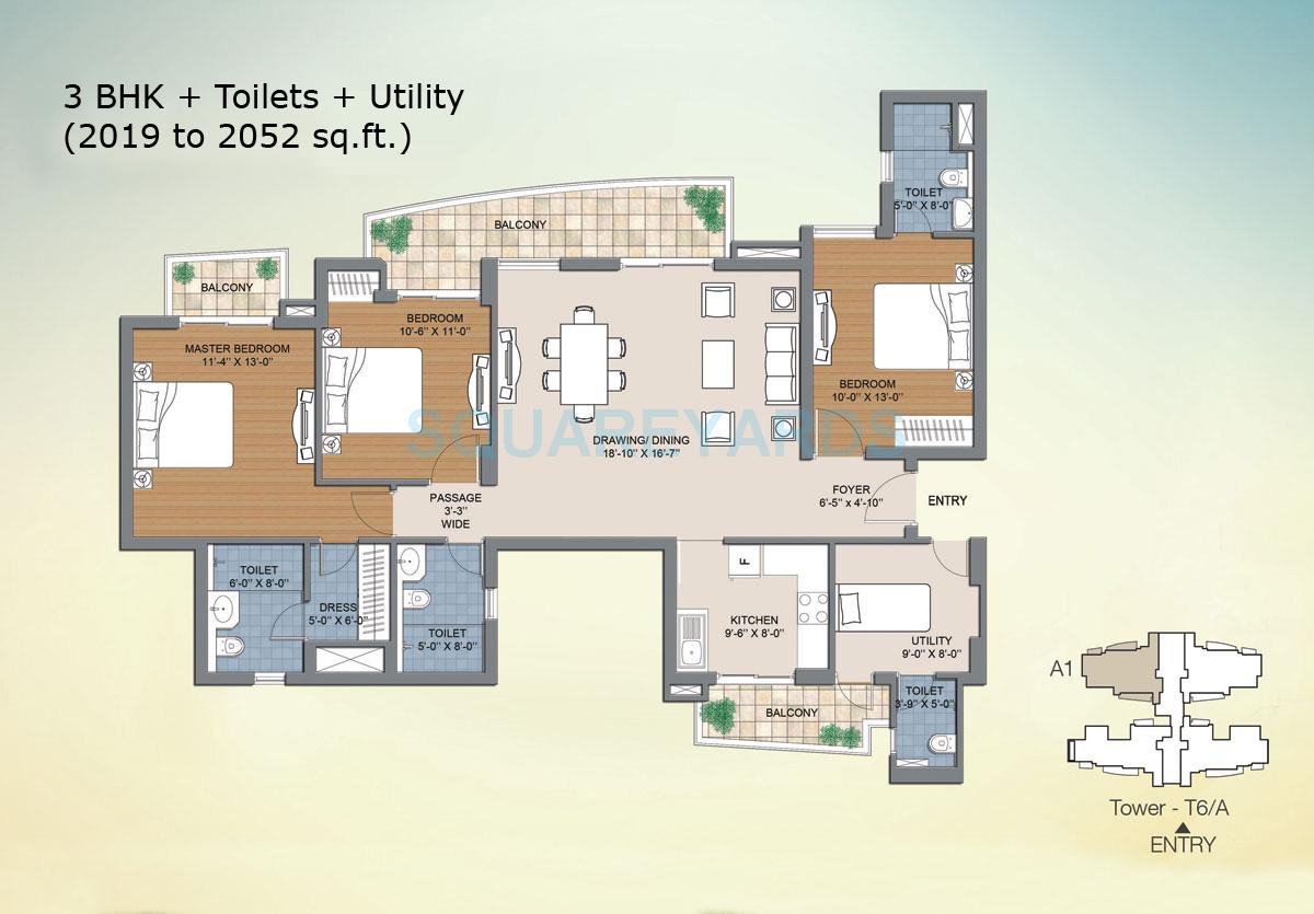 BPTP The Resort — floor plan 6