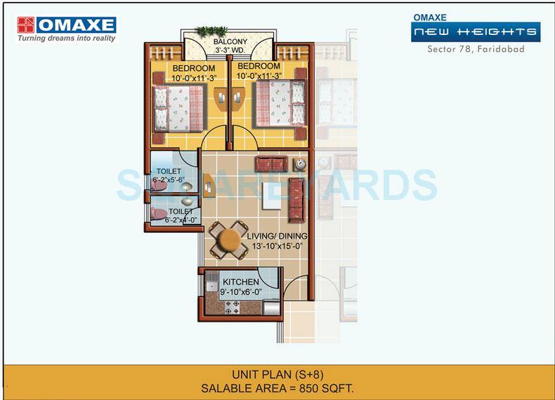 Omaxe New Heights — floor plan 1