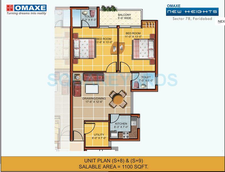 Omaxe New Heights — floor plan 3