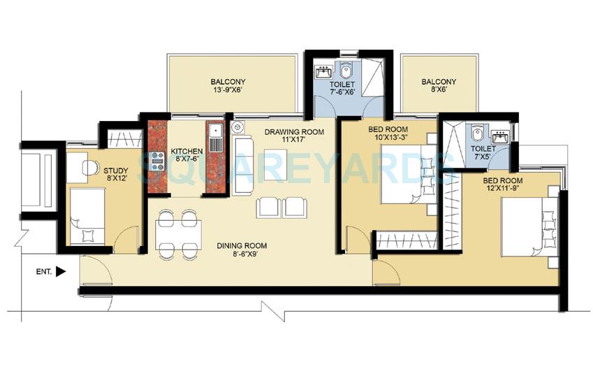 Puri Pratham — floor plan 1