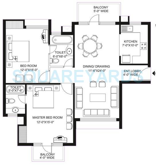 Omaxe Hills — floor plan 1