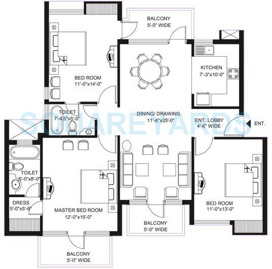 Omaxe Hills — floor plan 3