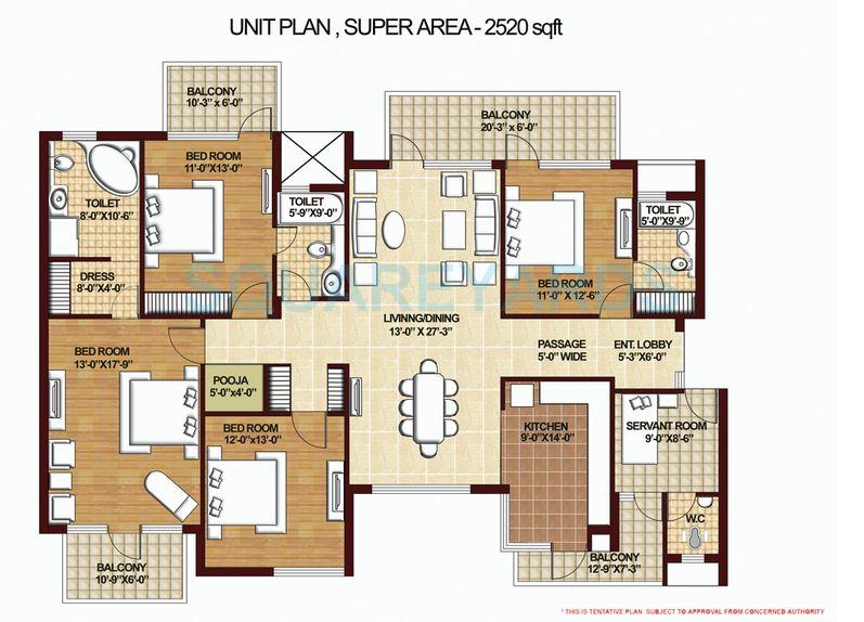 Omaxe The Forest Spa — floor plan 1