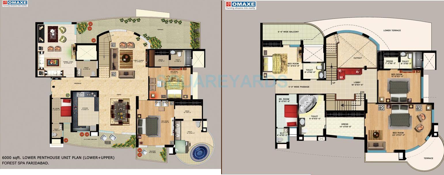 Omaxe The Forest Spa — floor plan 5