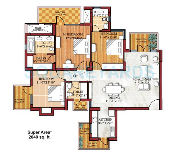 SPR Imperial Estate — floor plan 1