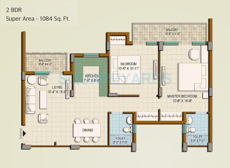 Universal Greens — floor plan 1
