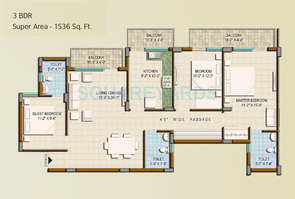 Universal Greens — floor plan 2