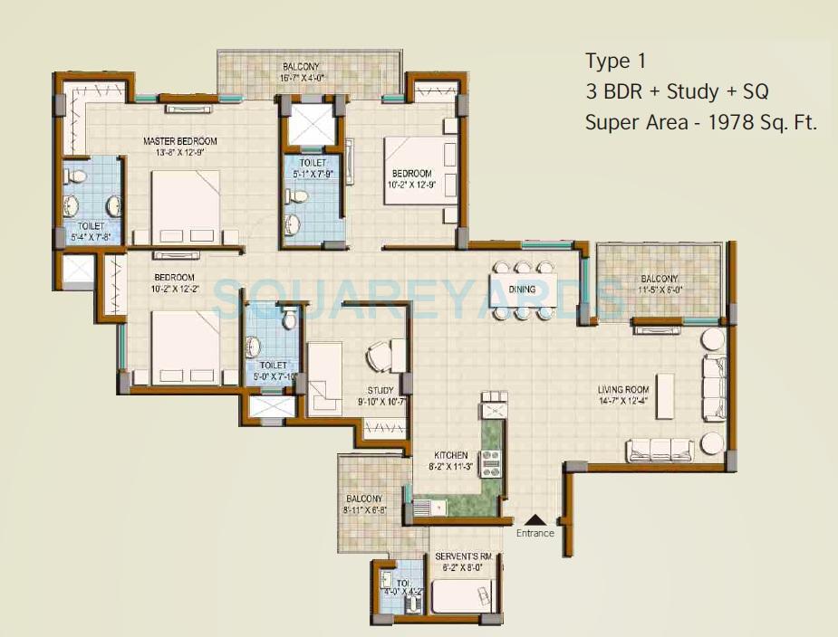 Universal Greens — floor plan 3