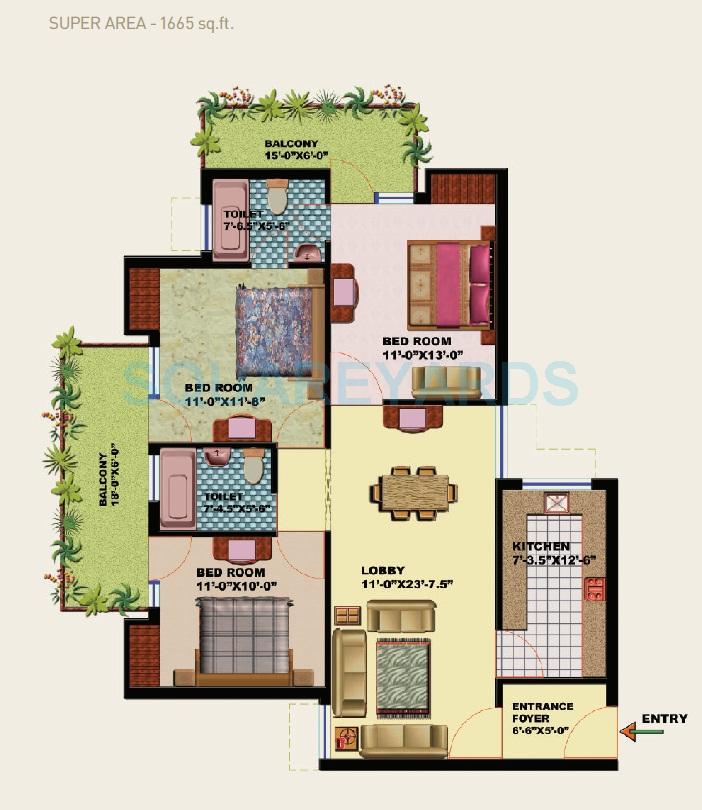 Zion Lakeview — floor plan 1