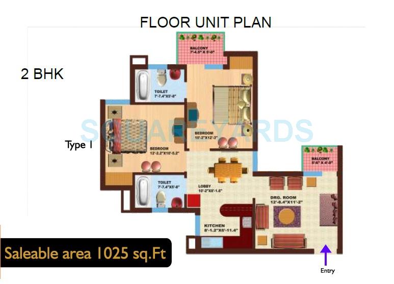 SRS Royal Hills — floor plan 2