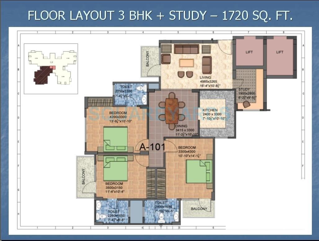 Shiv Sai Vatika Apartments — floor plan 2