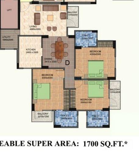 Shiv Sai Vatika Apartments — floor plan 3