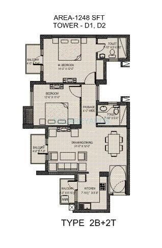 Umang Summer Palms — floor plan 1