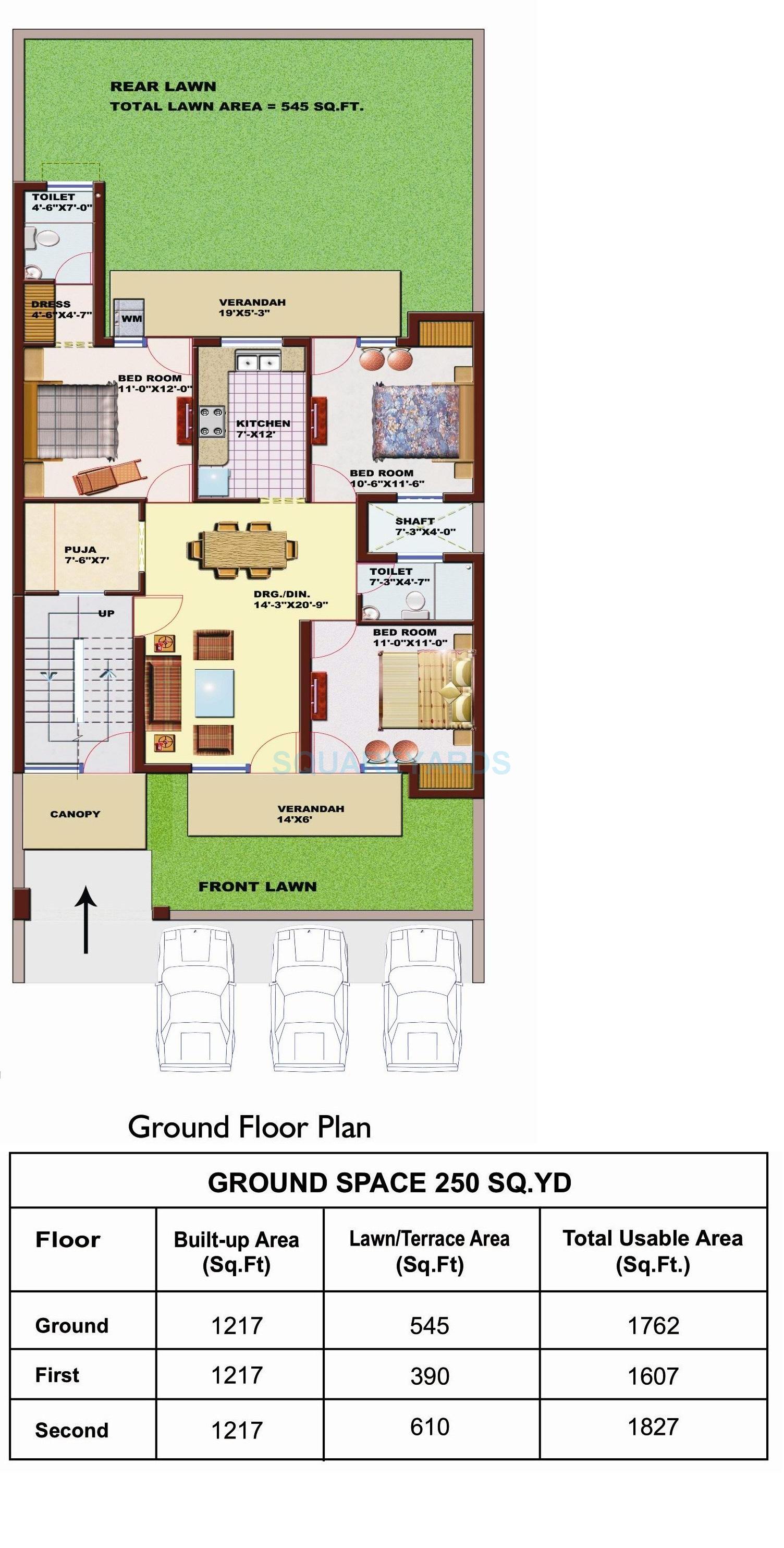 SRS Pearl Floors — floor plan 3
