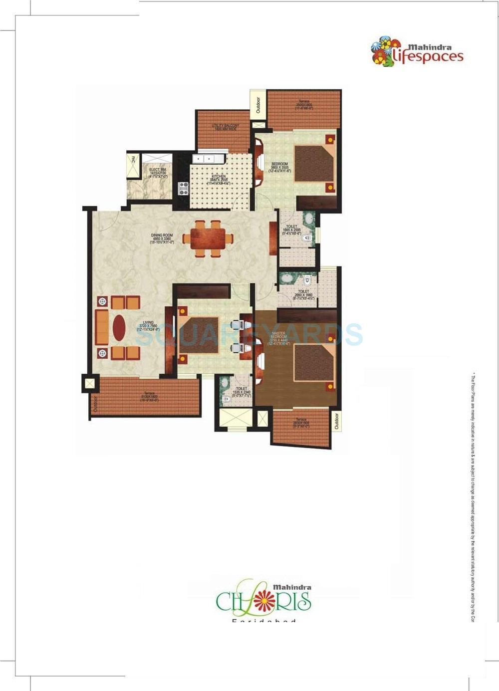 Mahindra Lifespaces Chloris — floor plan 1