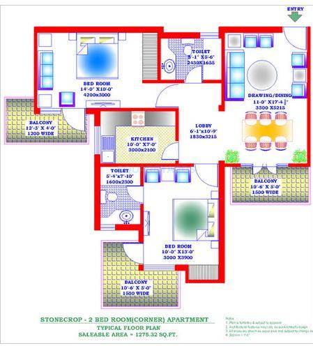Zion Stonecrop and Celeste Garden — floor plan 3