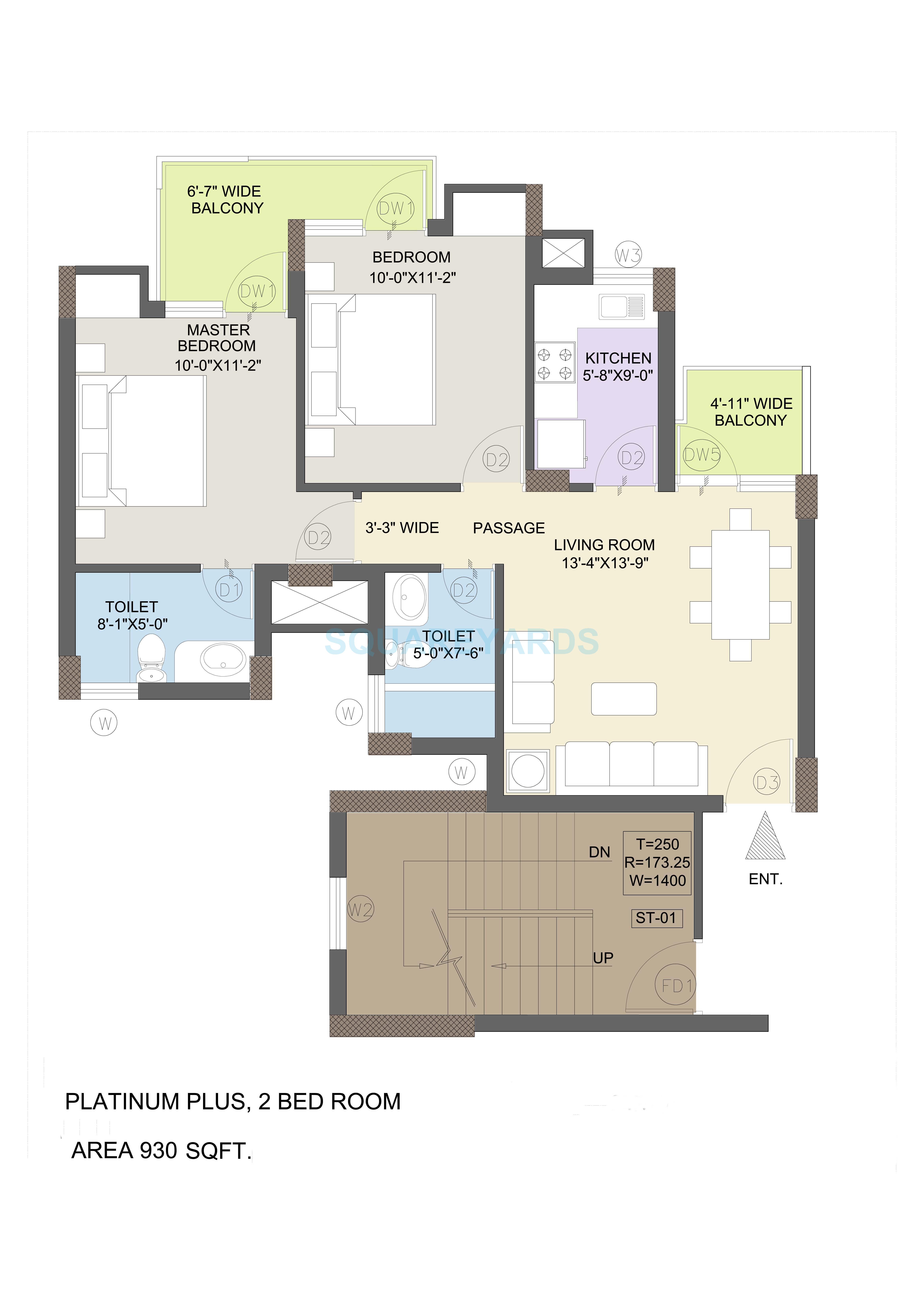 KLJ Platinum Plus — floor plan 1