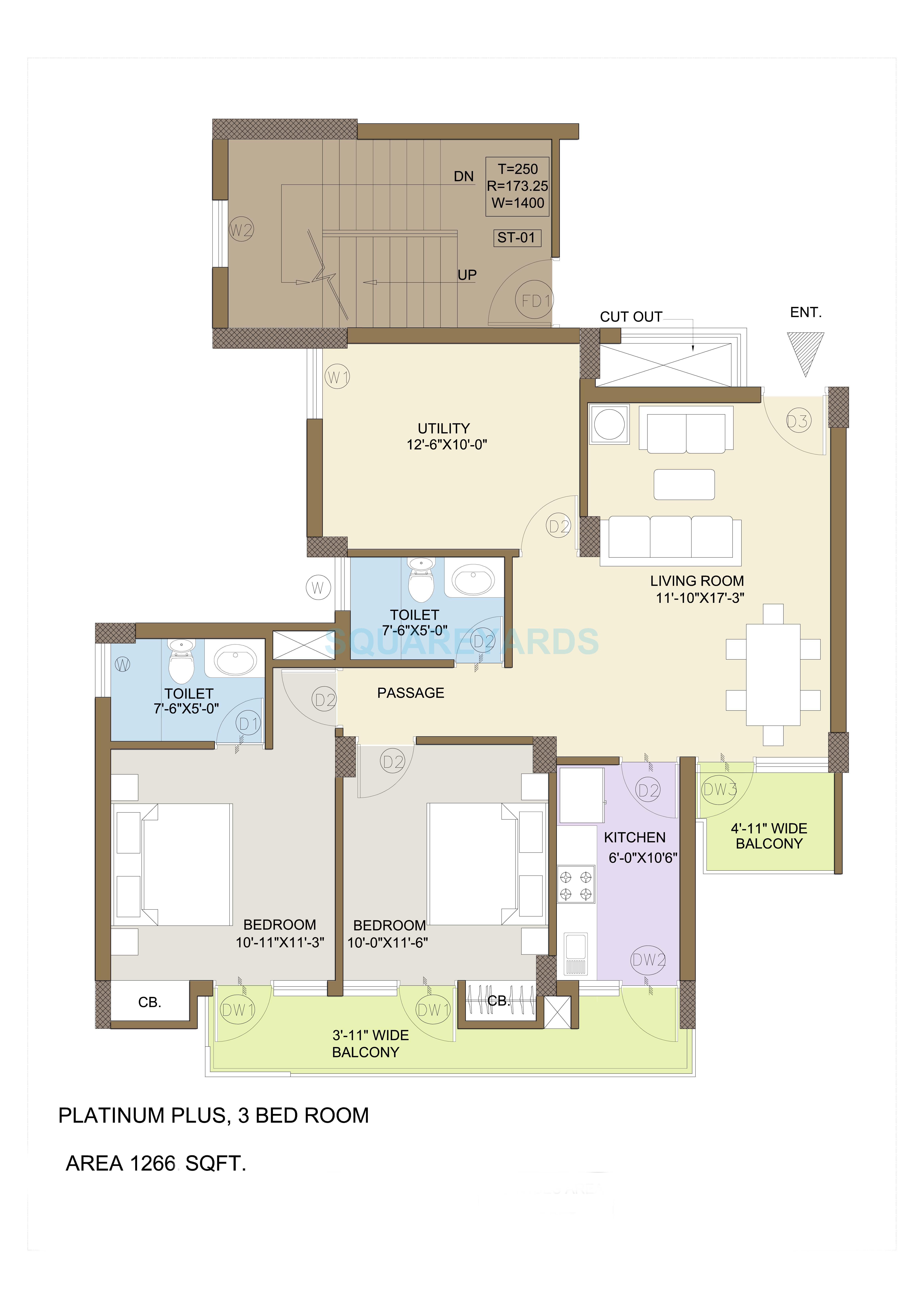 KLJ Platinum Plus — floor plan 2