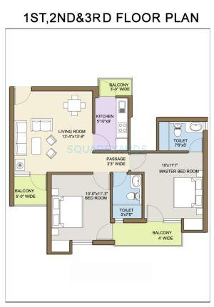 KLJ Platinum Floors — floor plan 2