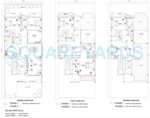 BPTP Parklands Villa — floor plan 3