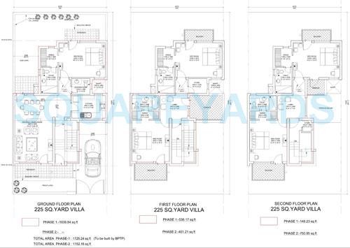 BPTP Parklands Villa — floor plan 2