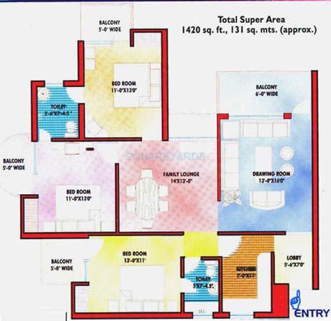 Saffron Kanishka Tower — floor plan 2