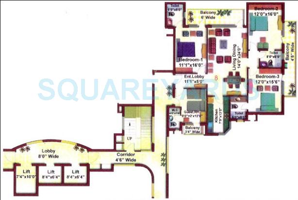 Eros Charmwood Village — floor plan 4