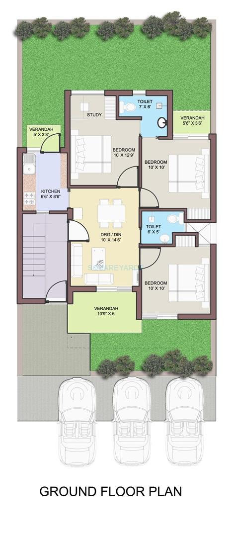 BPTP Park Elite Floors — floor plan 1