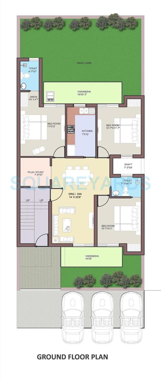 BPTP Park Elite Floors — floor plan 3