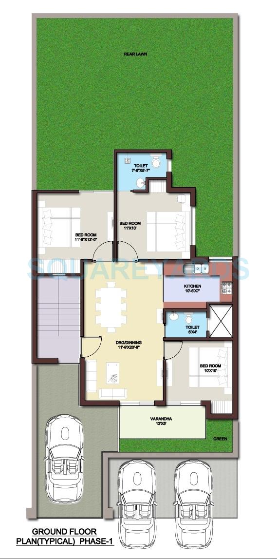 BPTP Park Elite Floors — floor plan 5